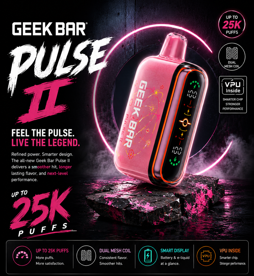 geek bar pulse amount of hits II 25K – Hempyz Smoke Shop geek bar pulse switch Pulse X Thermal Edition Kit Colour:Navy Blue