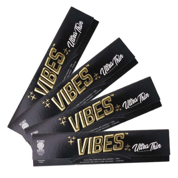 Vibes Ultra Thin Rolling Papers + Tips (7276512215196)