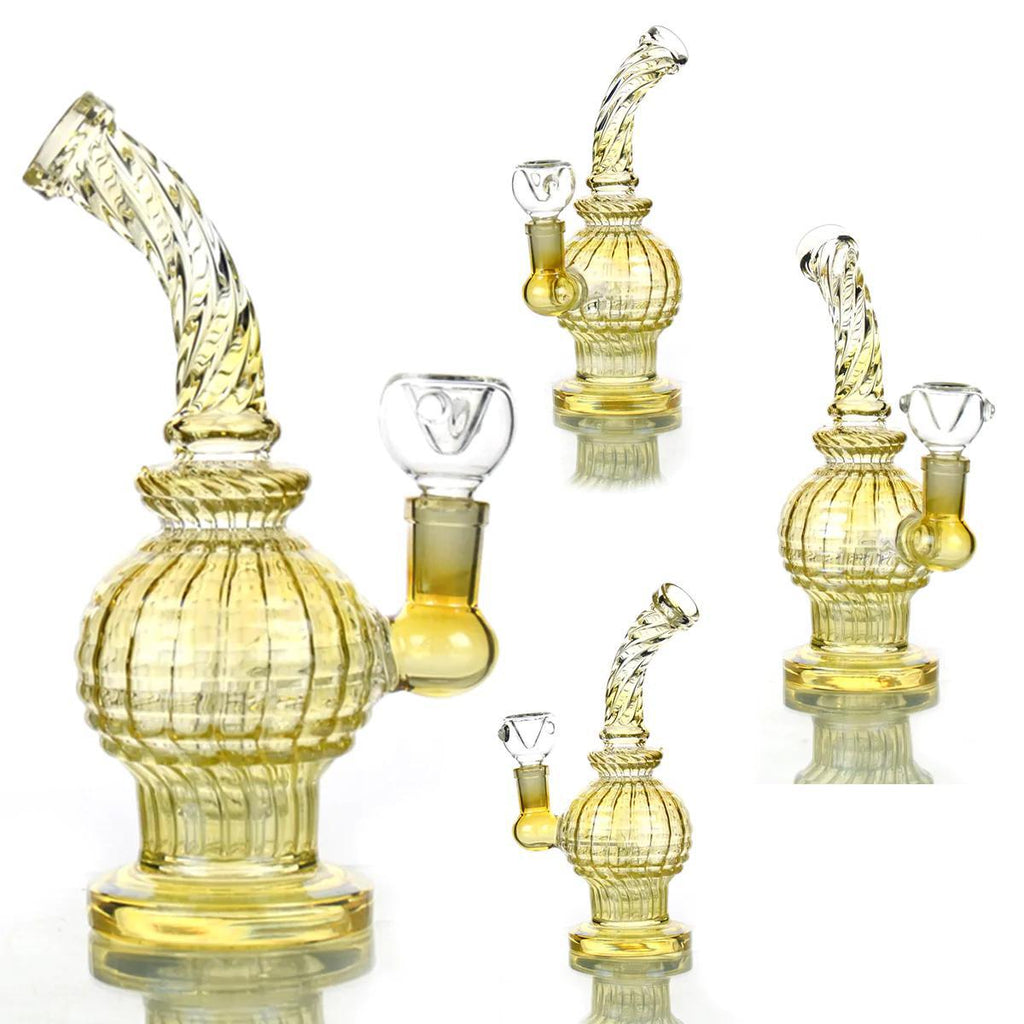 Gold Fumed Twisted Bong (7544322162844)