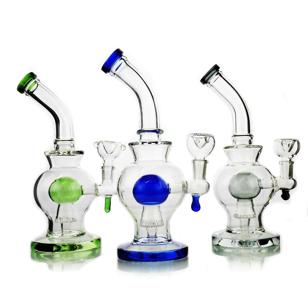 Bent Neck Dome Can Bong w/ Shower Perc (7544310759580)