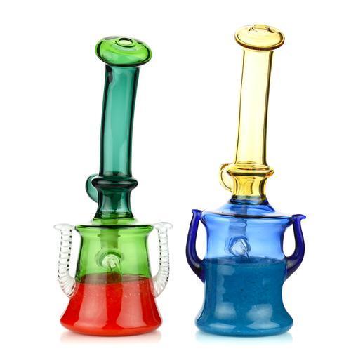 Tri-Color Can Bong w/ Horn Handle (7276481478812)