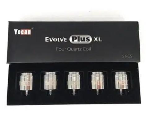 Yocan Evolve Plus XL Quad Quartz Coils 5pk (7276478398620)