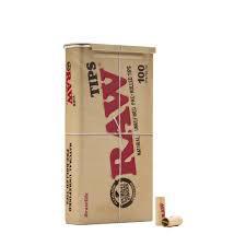100 Ct. Raw Unrefined Pre-Rolled Tips Tin (7276498157724)
