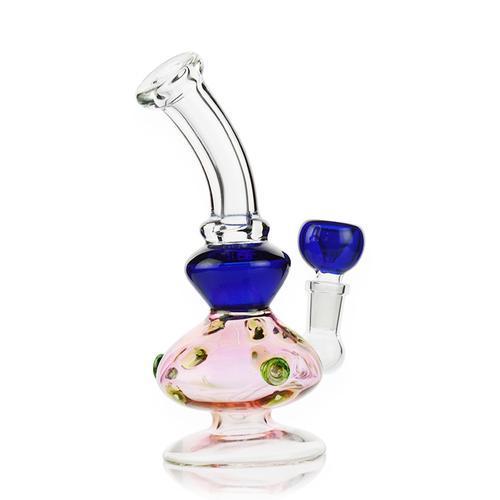 Pink Fumed Can Bong w/ Glass Marble Design (7276463587484)